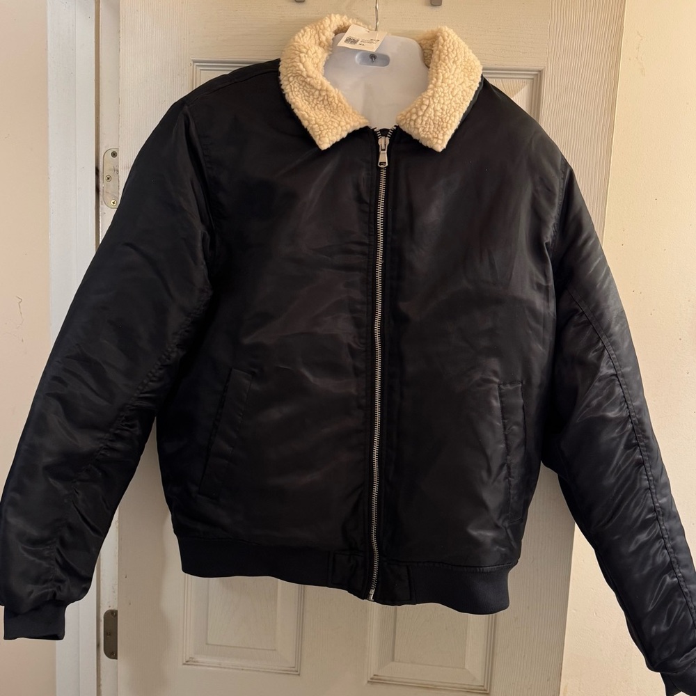Forever 21 Shearling Bomber Jacket, new